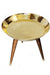 Thaal Accent Table - Gold / Brass and wood - Indoor Furniture