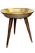 Thaal Accent Table - Gold / Brass and wood - Indoor Furniture