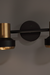The Auric Sconce - Black, Gold / 8.5 x 6 x 3 Inches / MS - Lighting