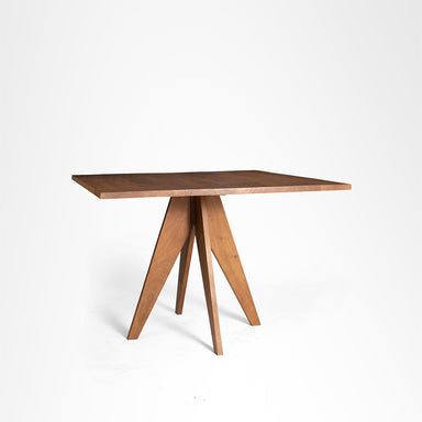 The Chandigarh Dining Table - L: 42’’ B: 42’’ H: 30’’ / Walnut / Acacia Wood - Furniture