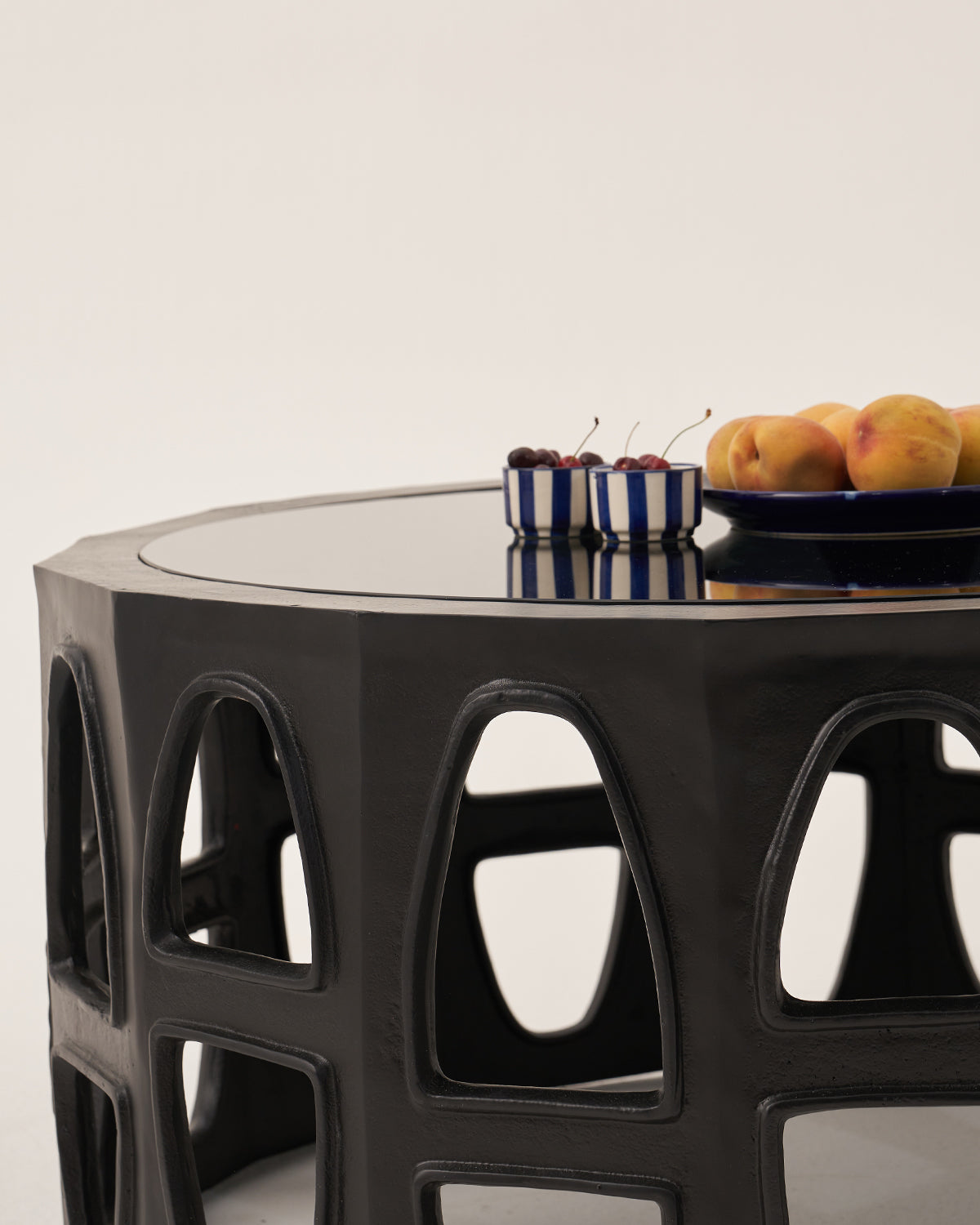 The Colosseum Coffee Table - Matte Black / Cast Aluminium / 91L X 91W X 45H In Cms - Indoor Furniture