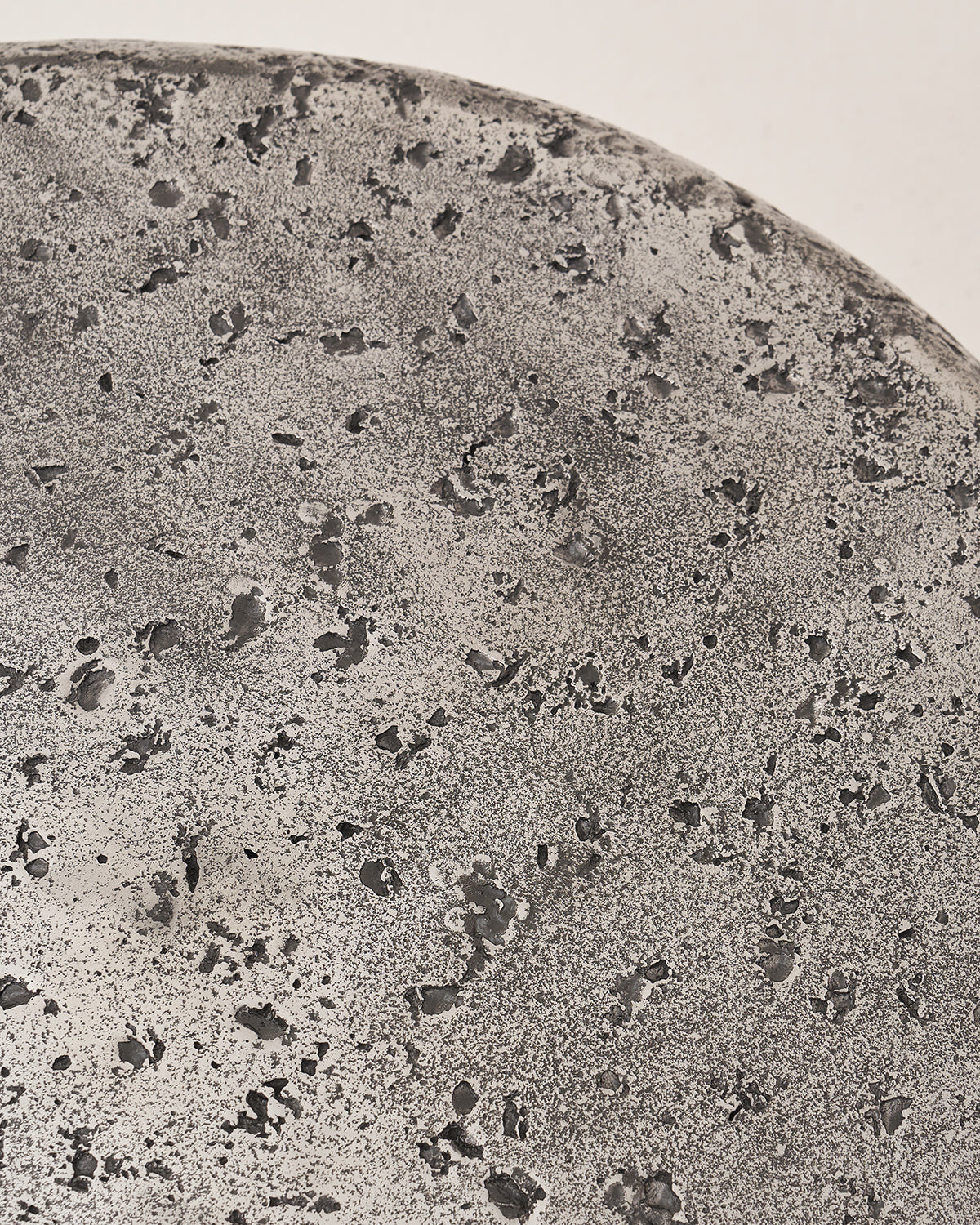 The Crater - Set of 2 - Silver / Cast Aluminium / 64L X 64W X 45H Small, 80L X 80W X 40H Large In Cms - Indoor Furniture