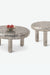 The Crater - Set of 2 - Silver / Cast Aluminium / 64L X 64W X 45H Small, 80L X 80W X 40H Large In Cms - Indoor Furniture