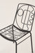 The Dreamer’s Chair - Matte Black / Mild Steel / 52L X 51W X 86H In Cms - Indoor Furniture