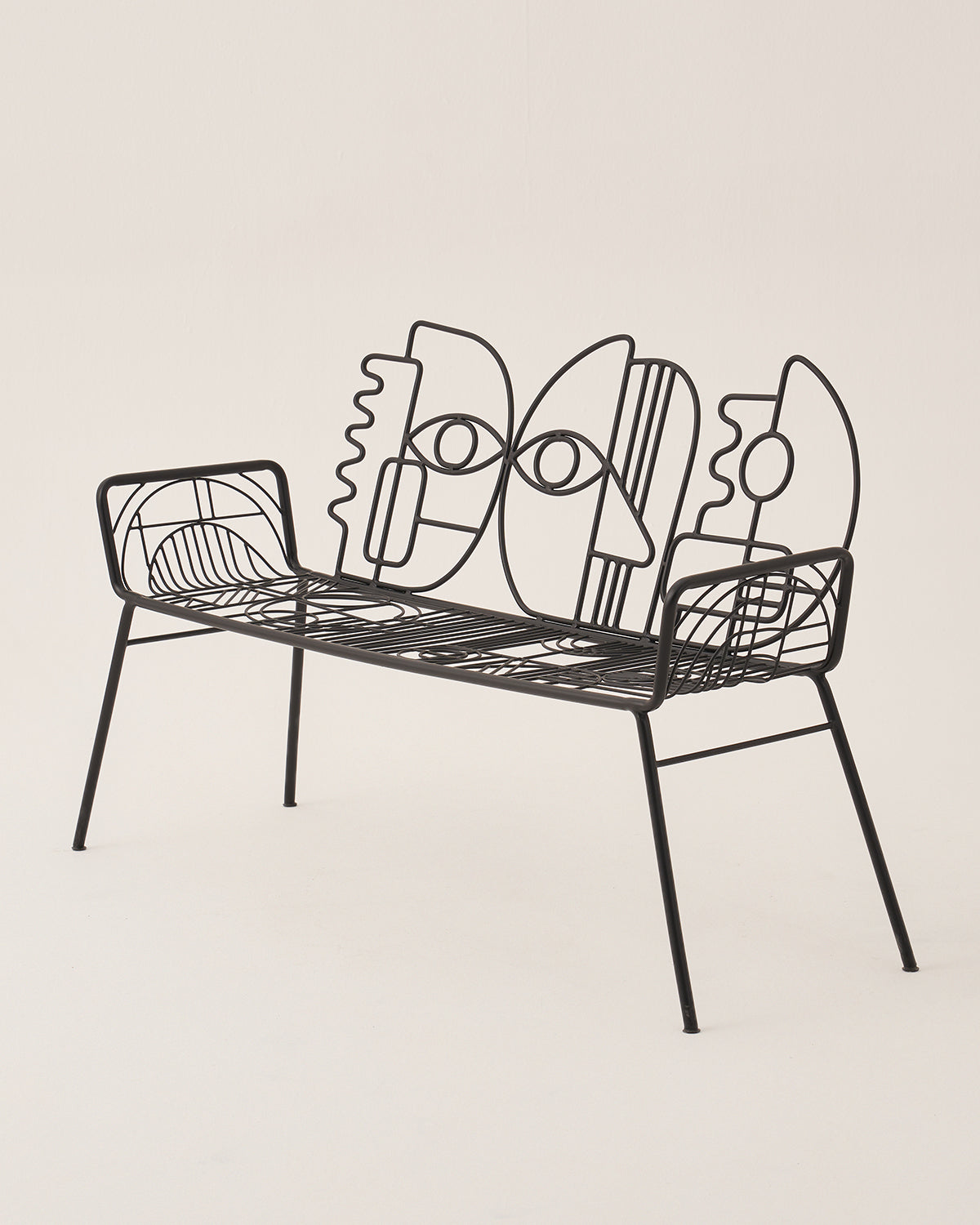 The Dreamer’s Perch - Black / Metal / 140L X 38W X 91H In Cms - Indoor Furniture