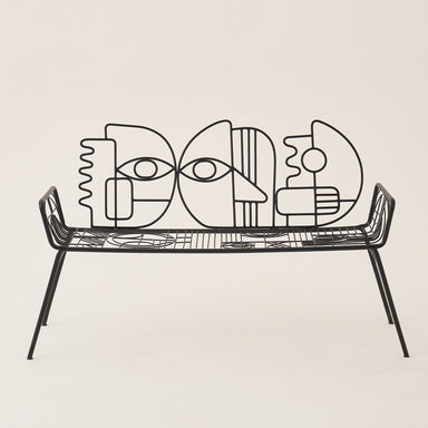 The Dreamer’s Perch - Black / Metal / 140L X 38W X 91H In Cms - Indoor Furniture