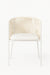 The Finn White Chair Set Of 2 - White / 56 x 49 x 75 In cms / Mild Steel and Weaving - Furniture