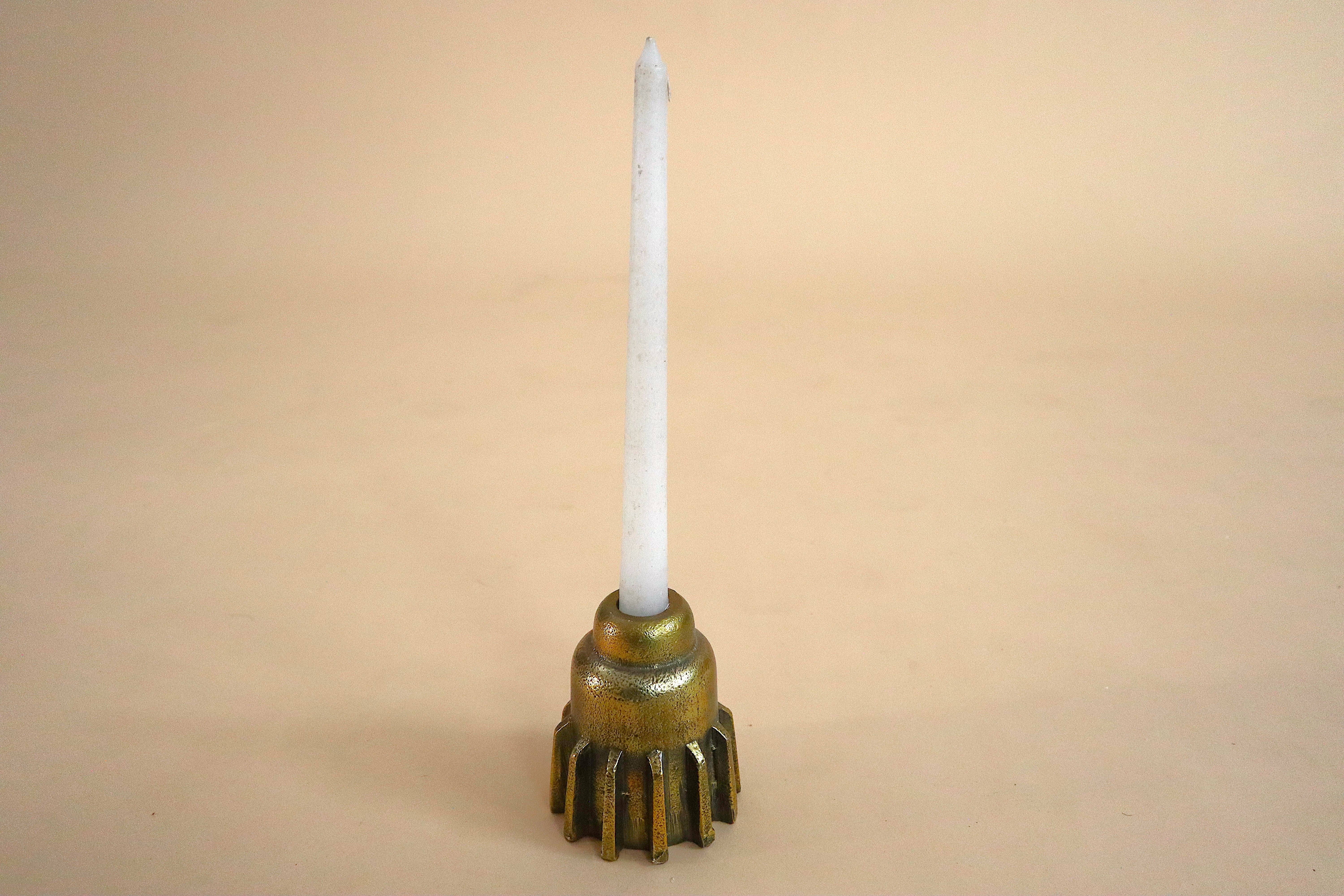 The Foundry Candle Holder Set - Cog Rib - Candle Holder