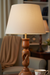 The Hearth Wood Lamp - Wood, Beige, Black (+30 options) / Height - 14’’ / Fabric, Wood - Lighting