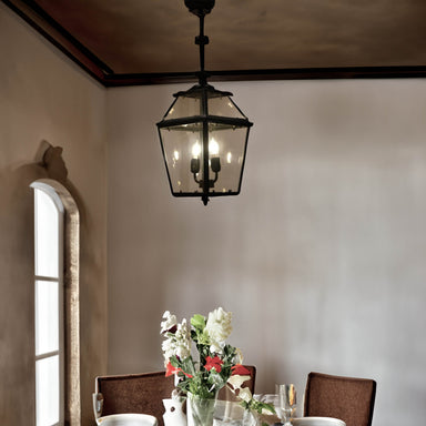 The Heritage Lantern Chandelier - Bulb x 2 - LED 4W Warm White / 8inches x 8 inches x 30 Inches / MS - Lighting