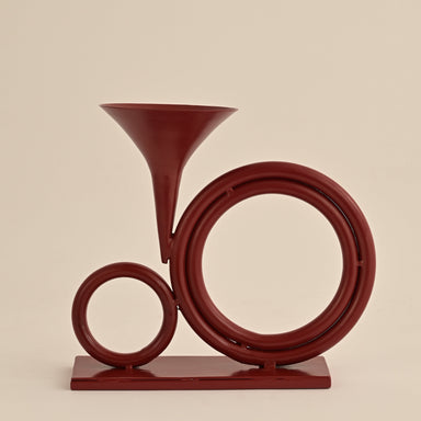 The Red Siren - Red / Metal / 28L X 12.5W X 25H In Cms - Décor