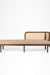 The Sierra Bench - W: 84 ’ D: 26’’ H: 30’’ SH: 17’’ / Brown Frame/Beige Fabric / Acacia Wood, Cane Weaving