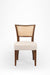 The Sierra Dining Chair No. 9 Set Of 2 - Cane / Acacia Wood Natural cane and upholstered Fabric / TH: 34’’ D: 19.5’’