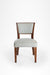 The Sierra Dining Chair No. 9 Set Of 2 - Upholstered / Acacia Wood Natural cane and upholstered Fabric / TH: 34’’ D: