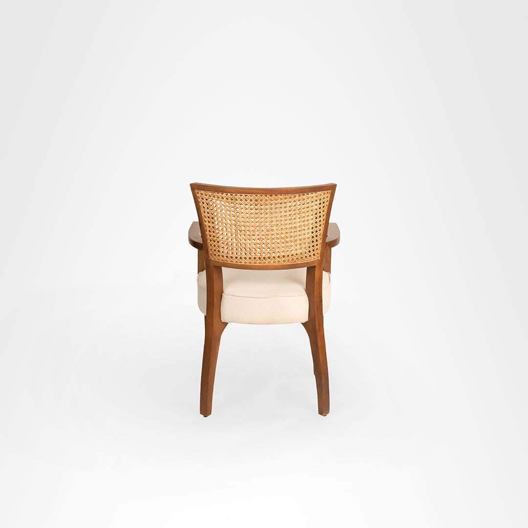 The Sierra Dining Chair With Arms No. 9 Set Of 2 - W: 20.5’’ D: 19.5’’ H: 34’’ SH: 19“ Armrest height: 26” overall