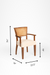 The Sierra Dining Chair With Arms No. 9 Set Of 2 - W: 20.5’’ D: 19.5’’ H: 34’’ SH: 19“ Armrest height: 26” overall