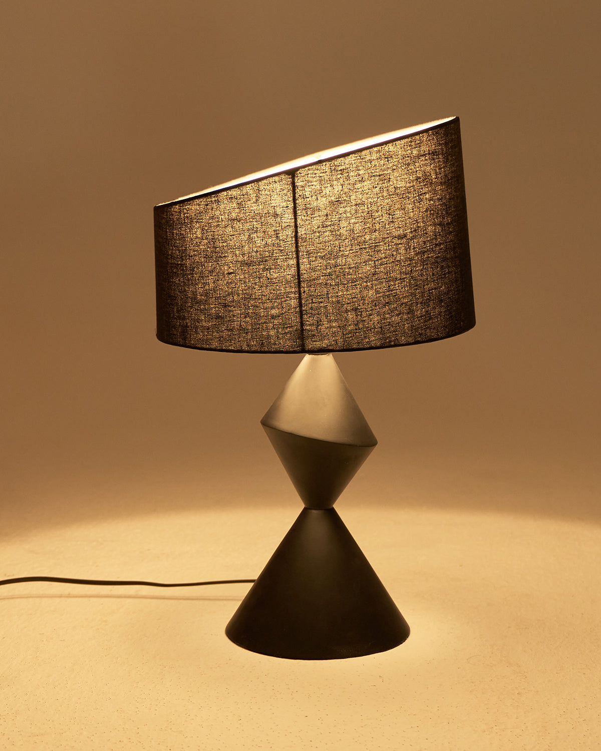 The Tilt Lamp - Black / Metal / 29L X 29W X 32H In Cms - lighting