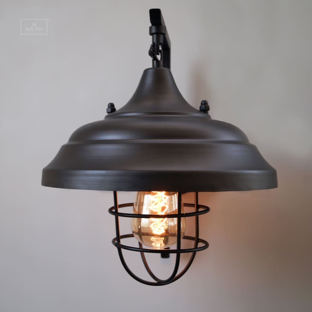 Theopompus Lantern Vintage Style Interior Wall Lamp