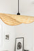 Thin Wavy Bamboo Hanging Lampshade - Natural / Bamboo - Lighting