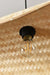 Thin Wavy Bamboo Hanging Lampshade - Natural / Bamboo - Lighting
