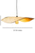 Thin wavy bamboo hanging lampshade handcrafted with elegant curved weaving, offering a warm ambient glow and a modern eco-friendly décor aesthetic.