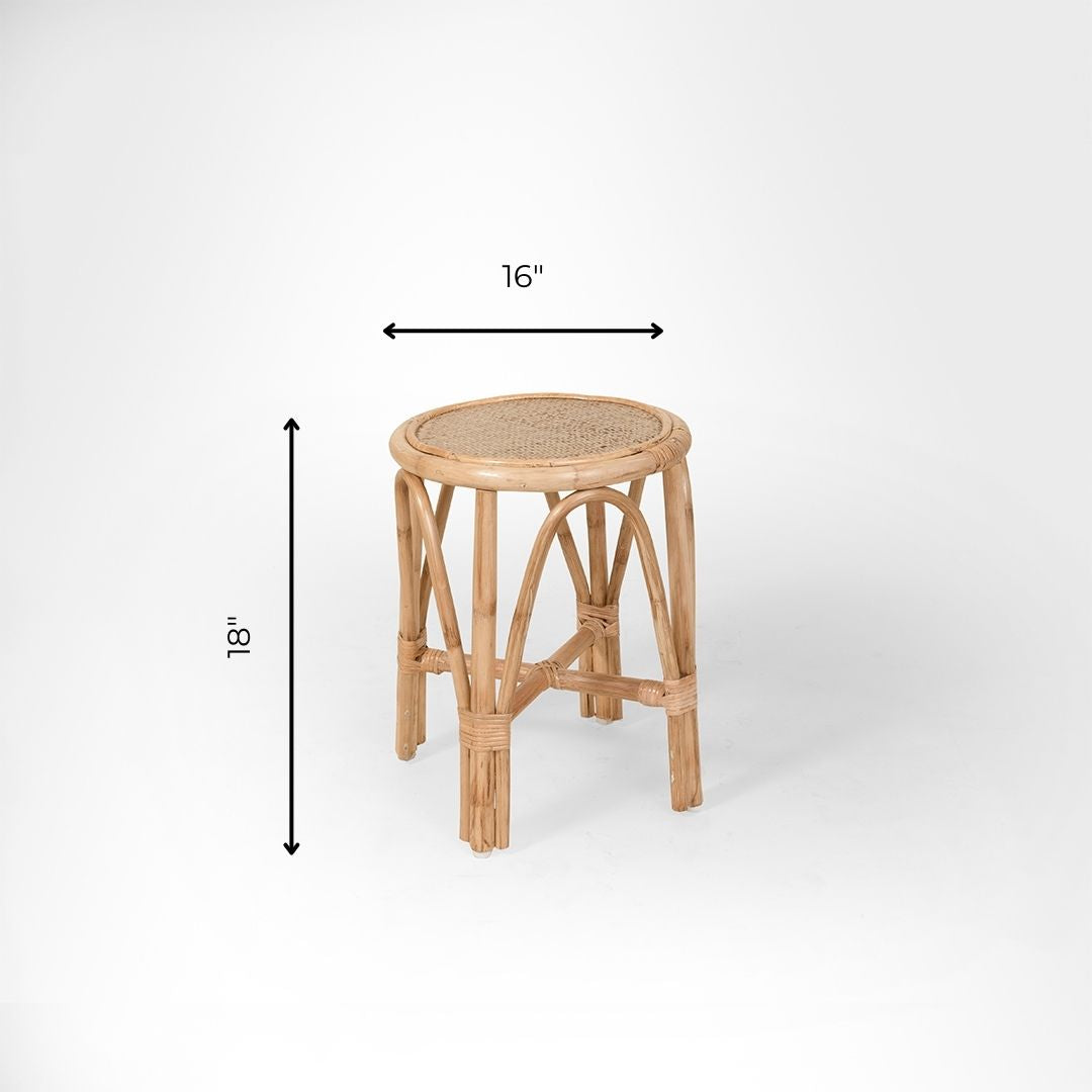 Thonet No. 18 Cane Chair And Side Table Set