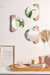 Tic Tac Mirrors - Terrazzo sea blue & white chips on Peach base / L: 30.0cm x B: 20.0cm x H: 2.4cm / Terrazzo - Stone