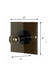 Tinted Glass Wall Sconce - Black / Glass Size - 6 x 6 inch / Glass - Lighting