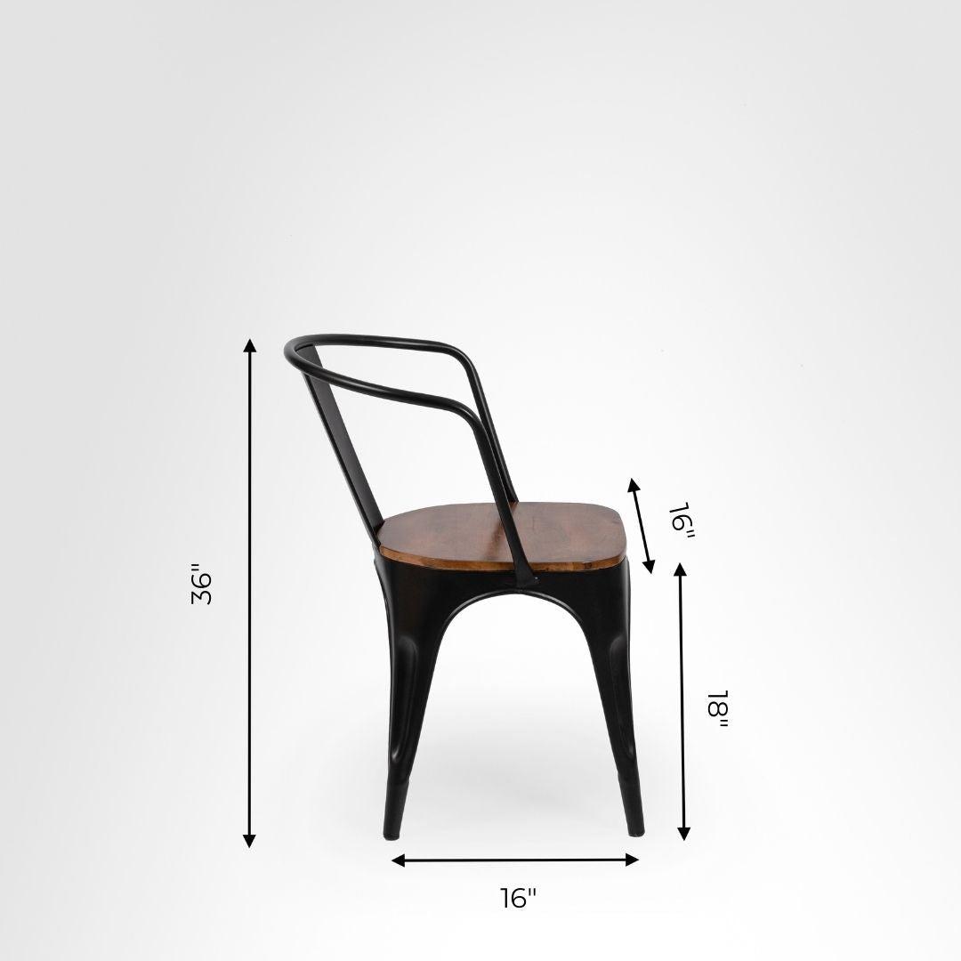 Tolix Chair With Armrest Set Of 2