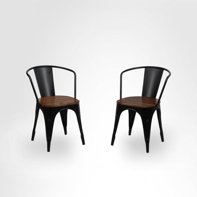 Tolix Chair With Armrest Set Of 2