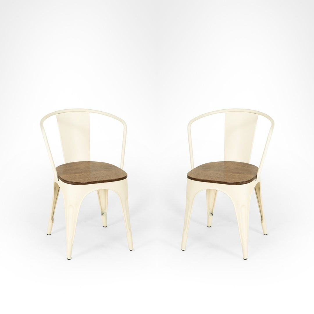 Tolix Chair With Armrest Set Of 2