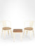 Tolix Chairs With Armrest And Side Table Set