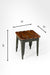 Tolix Chairs With Armrest And Side Table Set