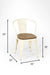 Tolix Chairs With Armrest And Side Table Set - Outdoor Furniture