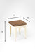 Tolix Chairs With Armrest And Side Table Set