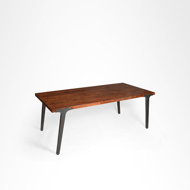 Tolix Dining Table - L: 81’’ B: 38’’ H: 30’’ / Walnut / Acacia Wood & Mild Steel - Furniture