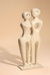 Tomo Organic Sculpture - L:44.45 x W:21.59 x H:101.41 In Cms / White / Marble - Décor