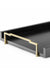 Tread Tray - Large - Brown / Stainless steel and wood - Decor