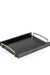 Tread Tray - Large - Brown / Stainless steel and wood - Decor