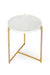 Tri Metal Table - Brass Gold - White / Stainless steel and marble - Indoor Furniture