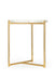 Tri Metal Table - Brass Gold - White / Stainless steel and marble - Indoor Furniture
