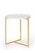 Tri Metal Table - Brass Gold - White / Stainless steel and marble - Indoor Furniture
