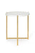Tri Metal Table - Brass Gold - White / Stainless steel and marble - Indoor Furniture