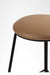 Trinity Bar Stool Set Of 2 - Dia: 13’’ H: 30’’ / Brown and Black / Upholstered Fabric and Metal Legs - Outdoor Furniture
