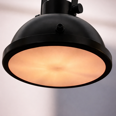 TrioForge Pendant Lamp - Black / 8.5 inches, Width - 8.5 inches, Height: 45 inches / Mild Steel - Lighting