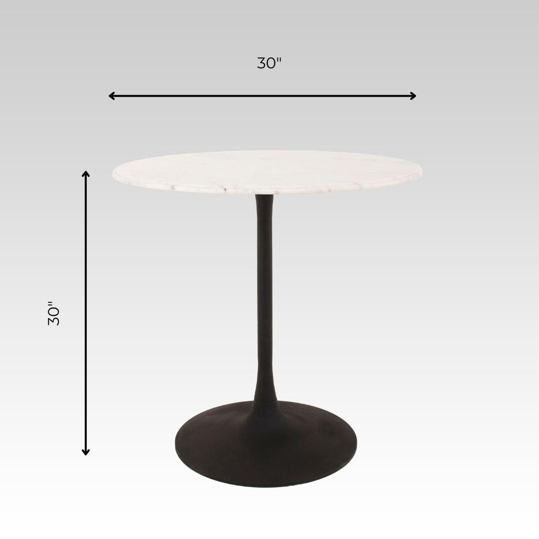 Tulip Cast Iron And Marble Table
