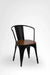 Tulip Metal Table with Tolix Chairs with Arms - Furniture