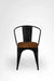 Tulip Metal Table with Tolix Chairs with Arms - Furniture