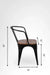 Tulip Metal Table with Tolix Chairs with Arms - Furniture