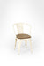 Tulip Metal Table with Tolix Chairs with Arms - Outdoor Furniture